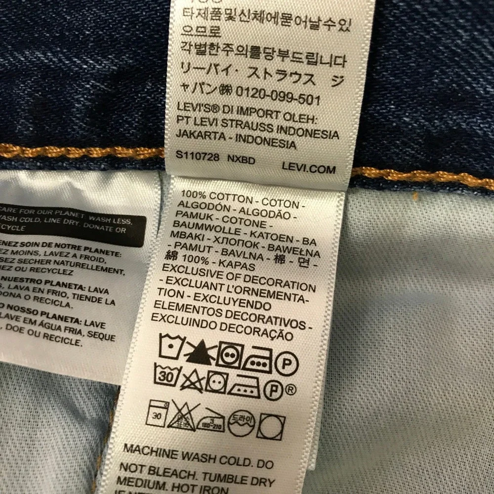 Levis 550 Relaxed Fit Jeans Mens 48x30(28.5) Blue Tapered Leg Denim 100% Cotton